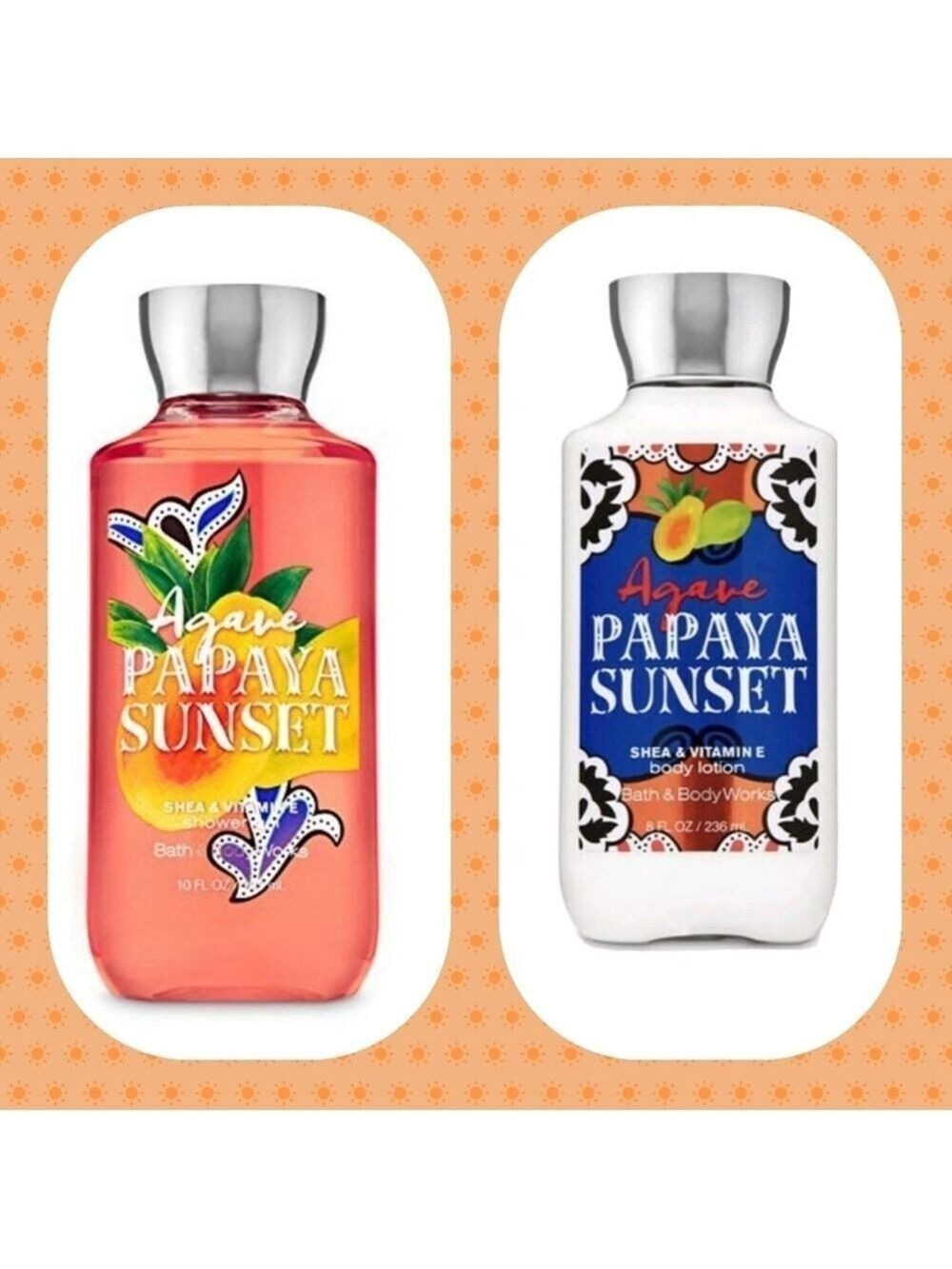 AGAVE PAPAYA SUNSET BODY WASH & LOTION SET
